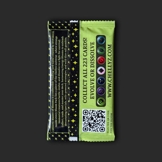 - Chellyz Master of Blooms Genesis Pack trading card booster - Chellyz collectible trading card game pack - Master of Blooms Genesis Pack artwork