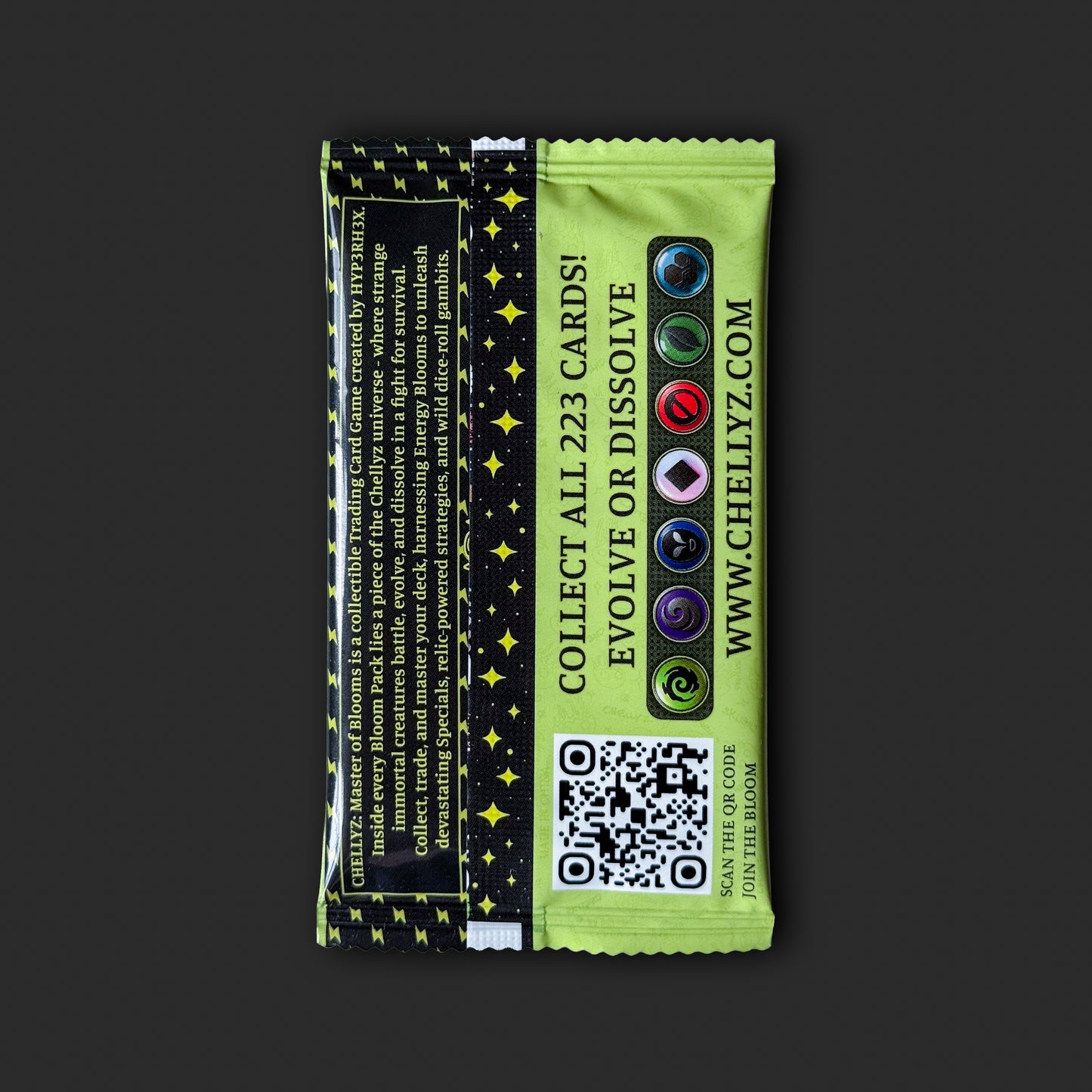 - Chellyz Master of Blooms Genesis Pack trading card booster - Chellyz collectible trading card game pack - Master of Blooms Genesis Pack artwork