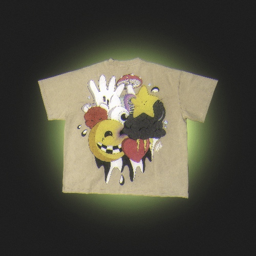 - Brain Drain Tee back graphic artwork by CHELLYZ
- Chellyz heavyweight vintage black graphic tee
- Chellyz Brain Drain Tee limited streetwear drop